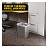 Deskside Plastic Wastebasket, 7 gal, Plastic, Gray (295600GY)