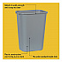 Deskside Plastic Wastebasket, 10.25 gal, Plastic, Gray (295700GY)