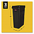 Slim Jim with Venting Channels, 23 gal, Plastic, Black (354060BK)