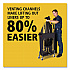 Slim Jim with Venting Channels, 23 gal, Plastic, Black (354060BK)