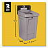 Slim Jim Recycling Station 1-Stream, Landfill Recycling Station, 33 gal, Resin, Gray (2171554)