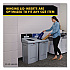 Slim Jim Recycling Station 1-Stream, Landfill Recycling Station, 33 gal, Resin, Gray (2171554)