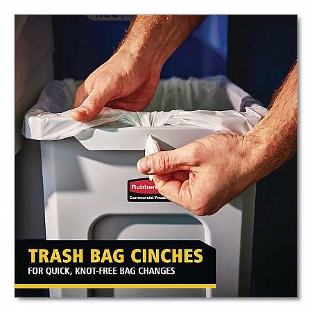 Slim Jim Recycling Station 1-Stream, Landfill Recycling Station, 33 gal, Resin, Gray (2171554)