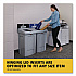 Slim Jim Recycling Station 1-Stream, Mixed Recycling Station, 33 gal, Resin, Gray (2171557)