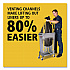 Slim Jim with Venting Channels, 23 gal, Plastic, Gray (354060GY)