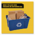 Stacking Recycle Bin, 18 gal, Polyethylene, Blue (571873BE)