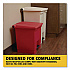 Legacy Step-On Receptacle, 23 gal, Polyethylene, Beige (614600BG)
