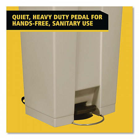 Legacy Step-On Receptacle, 23 gal, Polyethylene, Beige (614600BG)