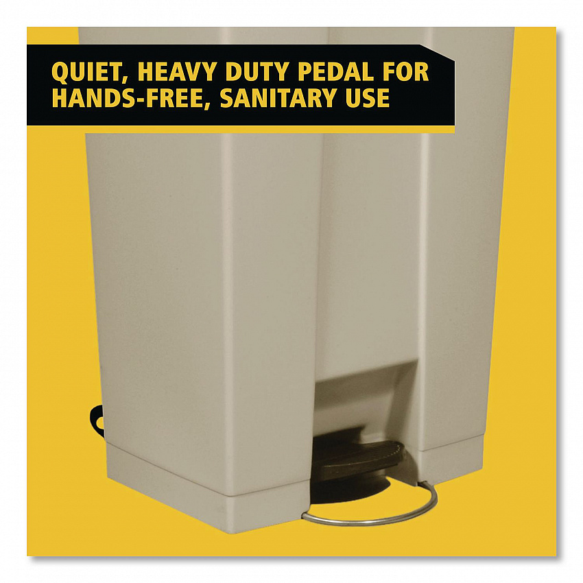Legacy Step-On Receptacle, 23 gal, Polyethylene, Beige (614600BG)