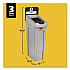 Slim Jim Recycling Station Kit, 1-Stream Landfill, 23 gal, Plastic, Gray/Black (2185053)