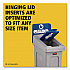 Slim Jim Recycling Station Kit, 1-Stream Mixed Recycling, 23 gal, Plastic, Gray/Blue (2185055)