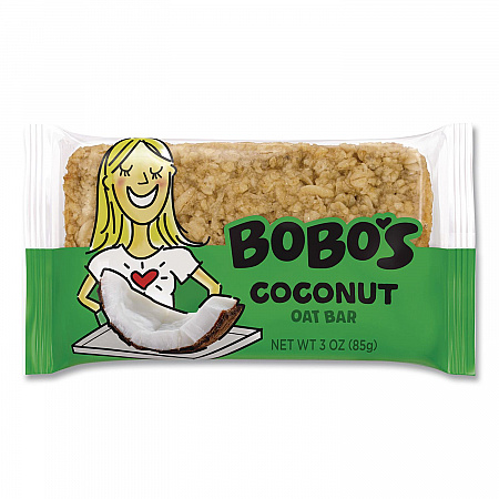 Oatmeal Bars, Coconut, 3 oz Individually Wrapped, 12/Box (00050)