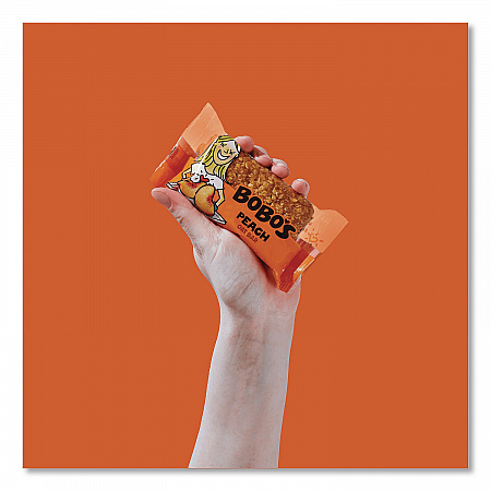 Oatmeal Bars, Peach, 3 oz Individually Wrapped, 12/Box (00058)