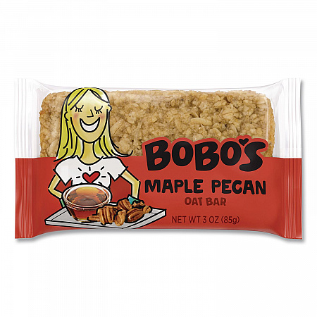 Oatmeal Bars, Maple Pecan, 3 oz Individually Wrapped, 12/Box (00059)
