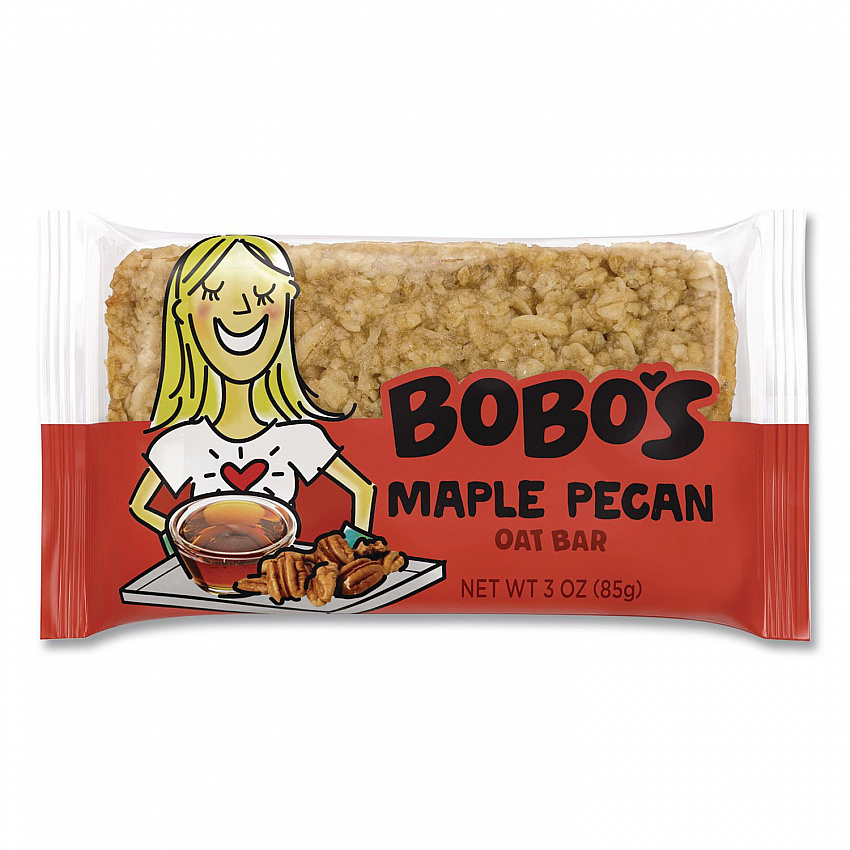 Oatmeal Bars, Maple Pecan, 3 oz Individually Wrapped, 12/Box (00059)