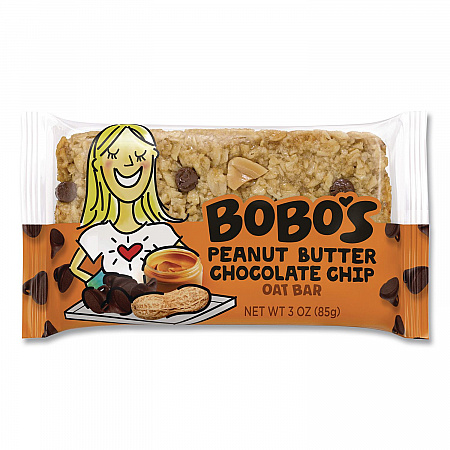 Oatmeal Bars, Peanut Butter Chocolate Chip, 3 oz Individually Wrapped, 12/Box (00172)