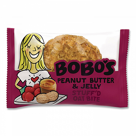 Stuff'd Oatmeal Bites, Peanut Butter and Jelly, 1.3 oz Individually Wrapped, 25/Box (00216)