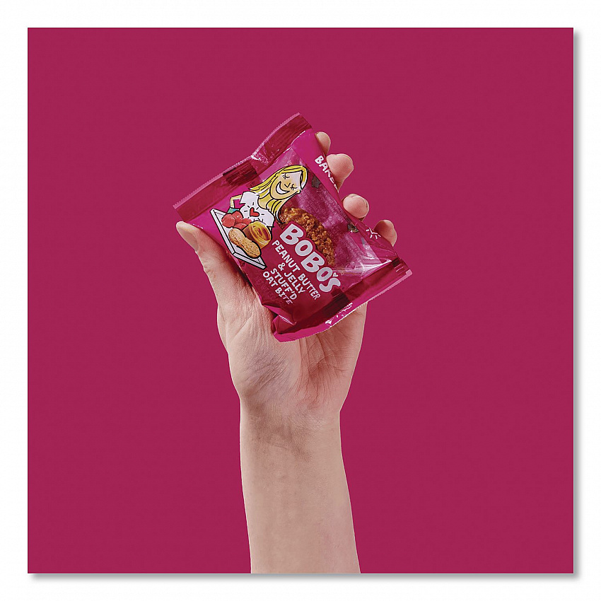 Stuff'd Oatmeal Bites, Peanut Butter and Jelly, 1.3 oz Individually Wrapped, 25/Box (00216)