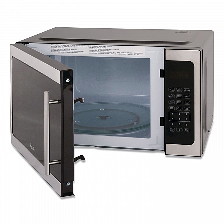 1.5 cu ft Countertop Microwave, 1,000 W, Stainless Steel/Black (MT150V3S)