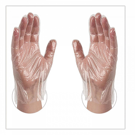Polyethylene Food Safe Industrial Gloves, Powder-Free, Large, Clear, 500/Box, 20 Boxes/Carton (PGLOVEL500XX)