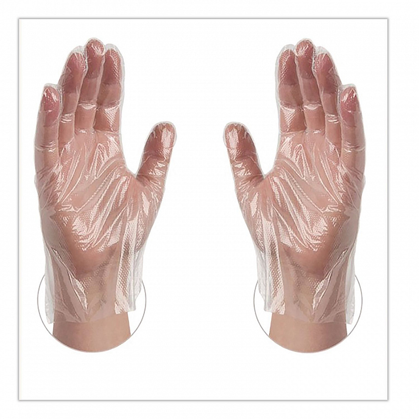 Polyethylene Food Safe Industrial Gloves, Powder-Free, Large, Clear, 500/Box, 20 Boxes/Carton (PGLOVEL500XX)