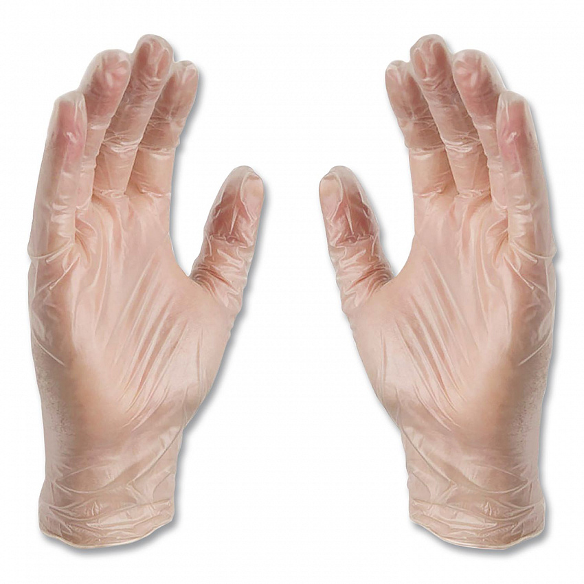 Industrial Vinyl Gloves, Powder-Free, X-Large, 3 mil Thick, 9.5" Long, Clear, 100/Box (GPX348100)