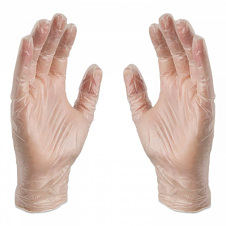 Industrial Vinyl Gloves, Powder-Free, Medium, 3 mil Thick, 9.5
