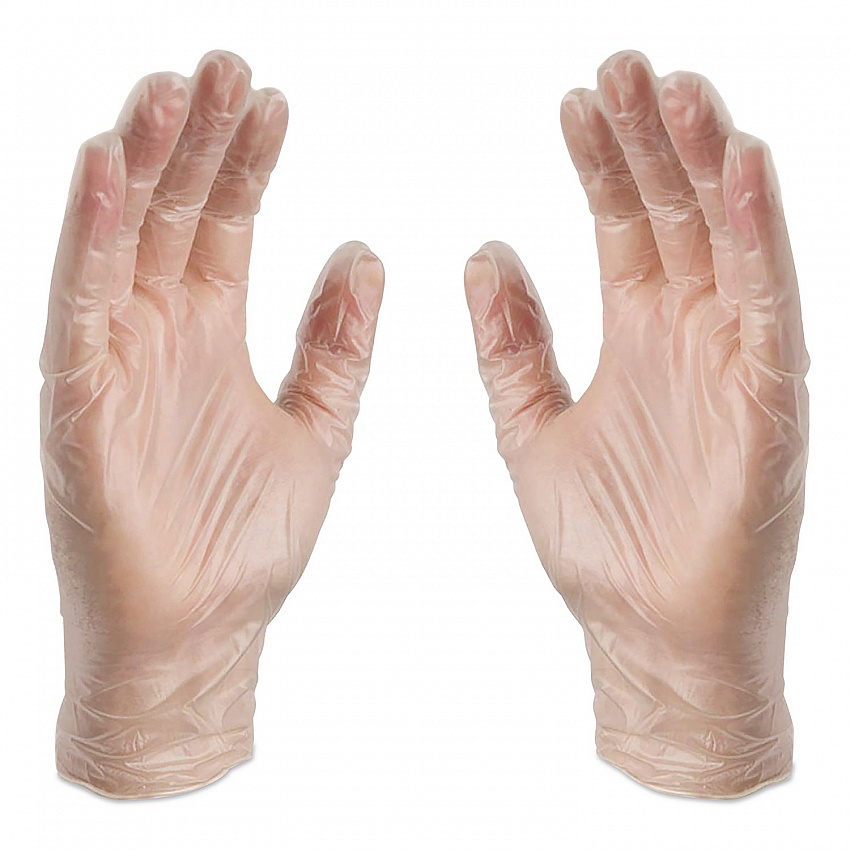 Industrial Vinyl Gloves, Powder-Free, Medium, 3 mil Thick, 9.5" Long, Clear, 100/Box (GPX344100)