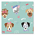 Puppy Love Plastic Water Bottle, 15 oz, Multicolor (DWB1PPY)