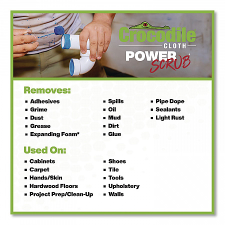 PowerSCRUB Cleaning Cloths, 10 x 15, White, 80/Pack (6500080)