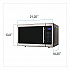 1.5 cu ft Countertop Microwave, 1,000 W, Stainless Steel/Black (MT150V3S)