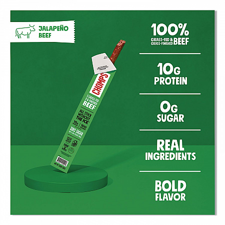 Jalepeno Beef Meat Stick, 1.15 oz Stick, 24/Box (ZHO00425)