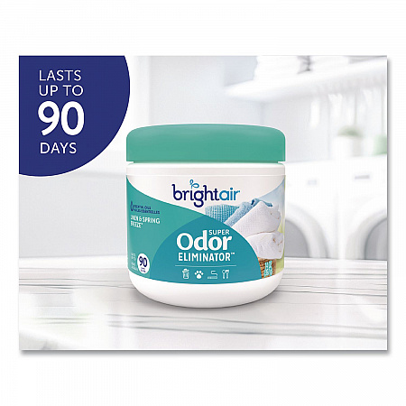 Super Odor Eliminator, Linen and Spring Breeze, 14 oz Jar, 6/Carton (901046CT)