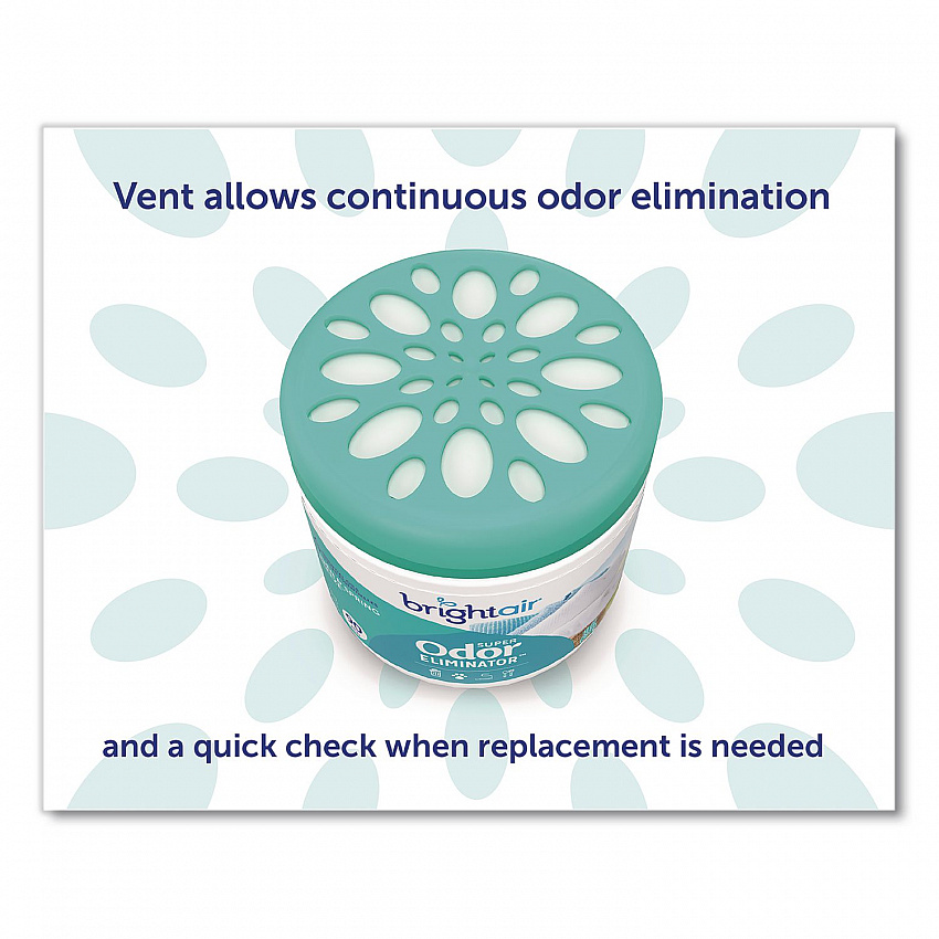 Super Odor Eliminator, Linen and Spring Breeze, 14 oz Jar, 6/Carton (901046CT)
