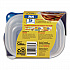 Soup and Salad Containers, Medium Rectangle, 24 oz, 6.49 x 4.86 x 2.98, Clear/Bue, Plastic, 5/Pack (60796PK)