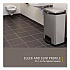 Slim Jim Stainless Steel Step-On Container, Front Step Style, 13 gal, Stainless Steel, Black (1901992)