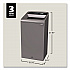 Configure Indoor Recycling Waste Receptacle, Landfill, 23 gal, Metal, Gray (1961621)