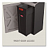 Configure Indoor Recycling Waste Receptacle, Mixed Recycling, 33 gal, Metal, Gray (1961629)