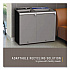 Configure Indoor Recycling Waste Receptacle, Mixed Recycling, 33 gal, Metal, Gray (1961629)