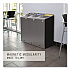 Configure Indoor Recycling Waste Receptacle, Mixed Recycling, 33 gal, Metal, Gray (1961629)