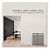 Configure Indoor Recycling Waste Receptacle, Mixed Recycling, 33 gal, Metal, Gray (1961629)