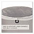 Refine Series Half Round Waste Receptacle, 16 gal, Plastic/Stainless Steel (2147550)