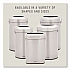 Refine Series Half Round Waste Receptacle, 16 gal, Plastic/Stainless Steel (2147550)