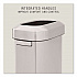 Refine Series Waste Receptacle, 15 gal, Plastic/Stainless Steel (2147581)