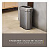 Refine Series Waste Receptacle, 15 gal, Plastic/Stainless Steel (2147581)