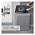 Designer Line Silhouettes Waste Receptacle, 16 gal, Steel, Silver Metallic (SC14EPLSM)