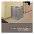 Designer Line Silhouettes Waste Receptacle, 16 gal, Steel, Silver Metallic (SC14EPLSM)