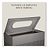 Designer Line Silhouettes Waste Receptacle, 22.5 gal, Steel, Silver Metallic (SR18EPLSM)