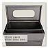 Designer Line Silhouettes Waste Receptacle, 22.5 gal, Steel, Silver Metallic (SR18EPLSM)