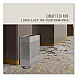 Designer Line Silhouettes Waste Receptacle, 22.5 gal, Steel, Silver Metallic (SR18EPLSM)